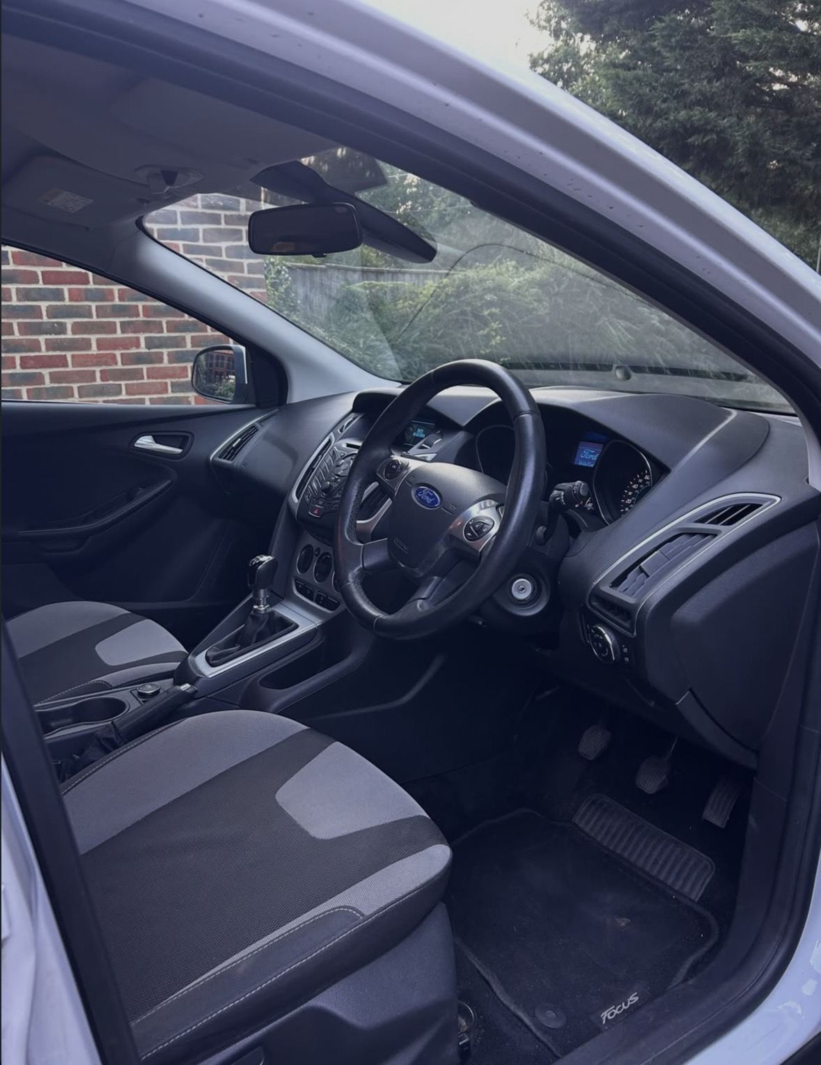 After: Ford Focus interior with clear glass and clean carpets